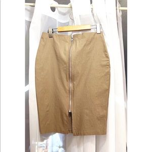 Womens Tan Pencil Skirt